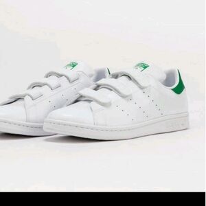 adidas White and Green Sneakers